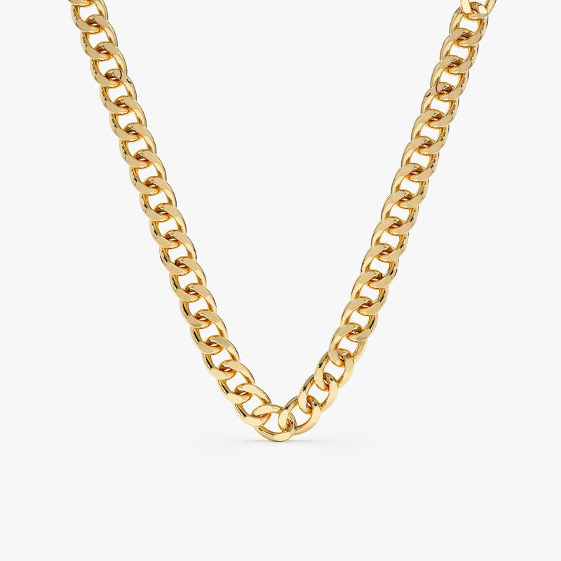 14k Yellow Gold Cuban Chain Necklaces