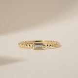 14k Gold Dainty Aquamarine Ring