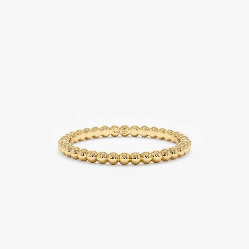 yellow gold ball ring