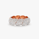 Pave Diamond Croissant Ring, Barbara