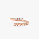 Diamond Spiral Wrap-Around Ring, Nakia