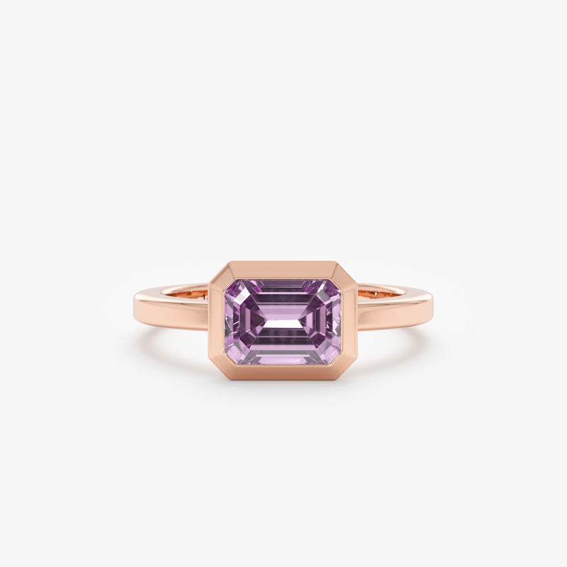 Purple Gemstone Cocktail Ring