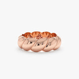 Solid Gold Croissant Ring, Barbara