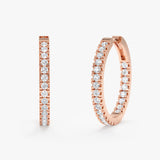 Diamond Hoop Earrings, Shaima