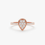 Diamond Teardrop Engagement Ring, Alexandria