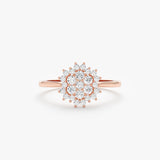 Diamond Starburst Engagement Ring, Dream