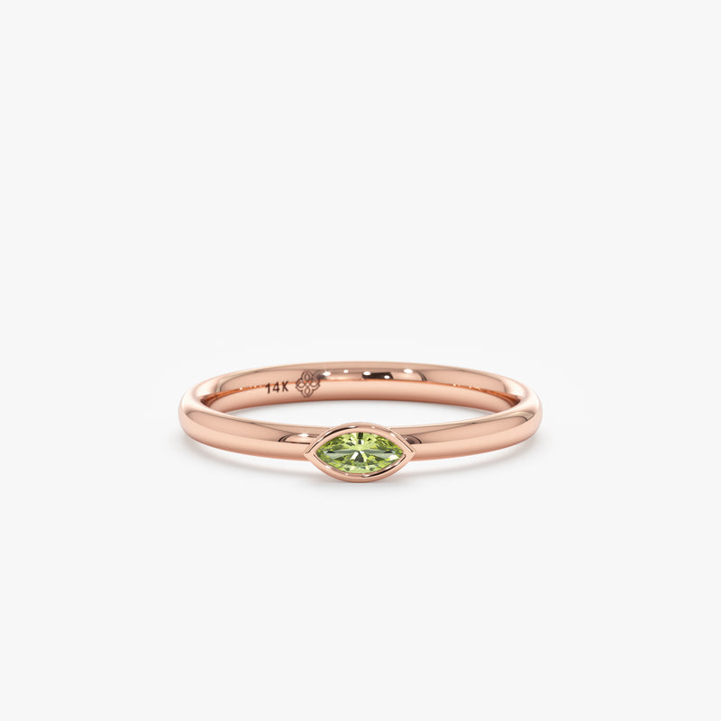 Marquise-Cut Gemstone Ring, Safa