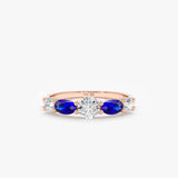 Rose Gold Sapphire Ring