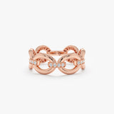 Diamond Chain Link Ring, Jocelyn