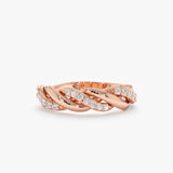 Bold Twisted Diamond Ring, Chava