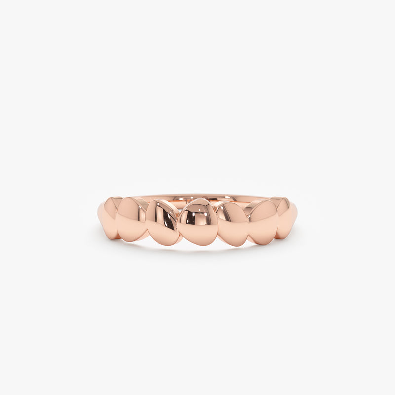 Unique Gold Bubble Ring, April