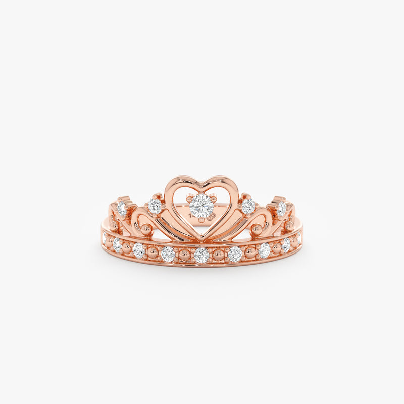 Rose Gold Crown ring