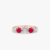 Ruby and Diamond Ring, Rosetta