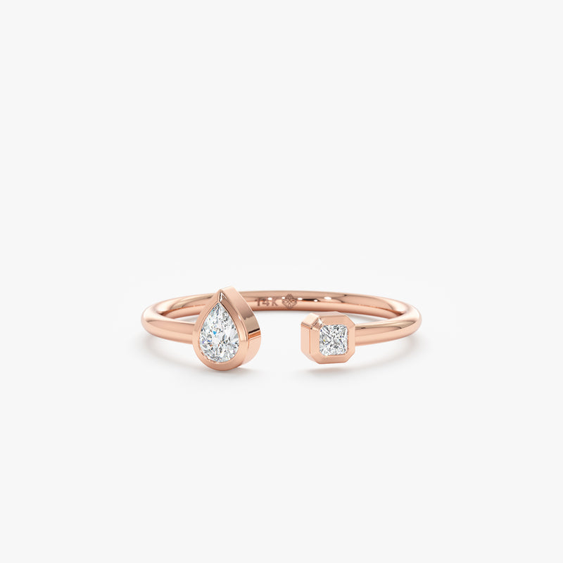 handcrafted in rose gold diamond band