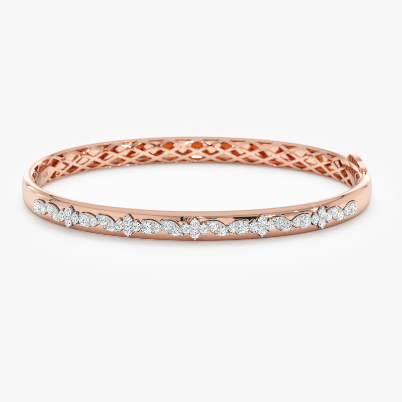 Unique Natural Diamond Bangle, Sarahi