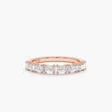 handcrafted in rose gold, natural diamond ring