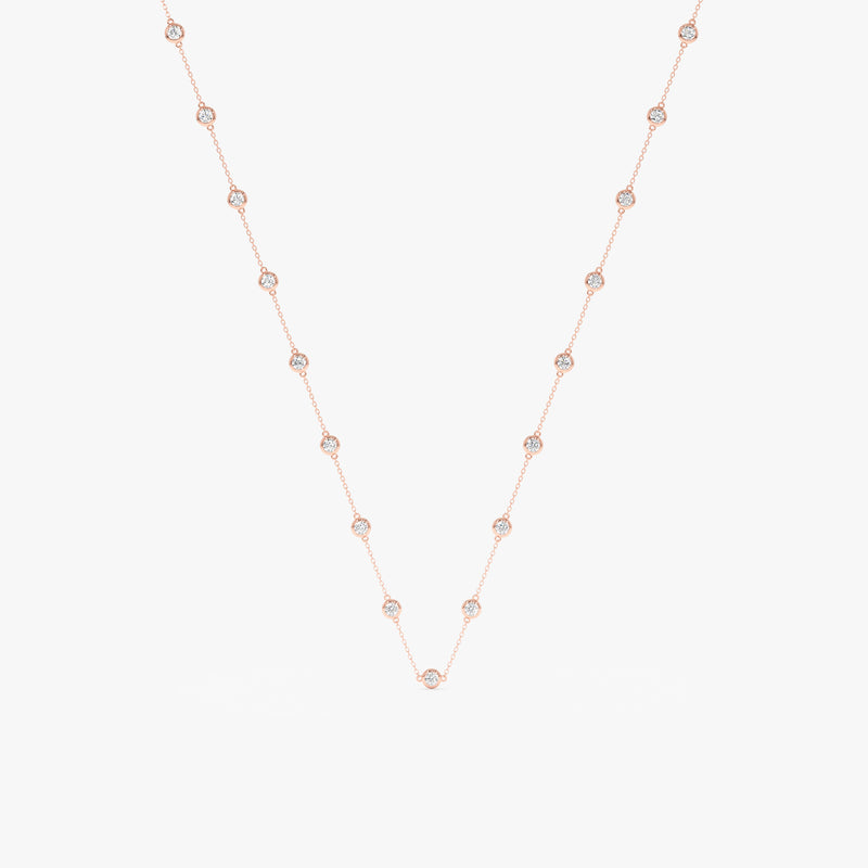 Lab Grown Diamond Bridal Necklace, Duvia