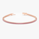 Pink Sapphire Tennis Bracelet, Blakely