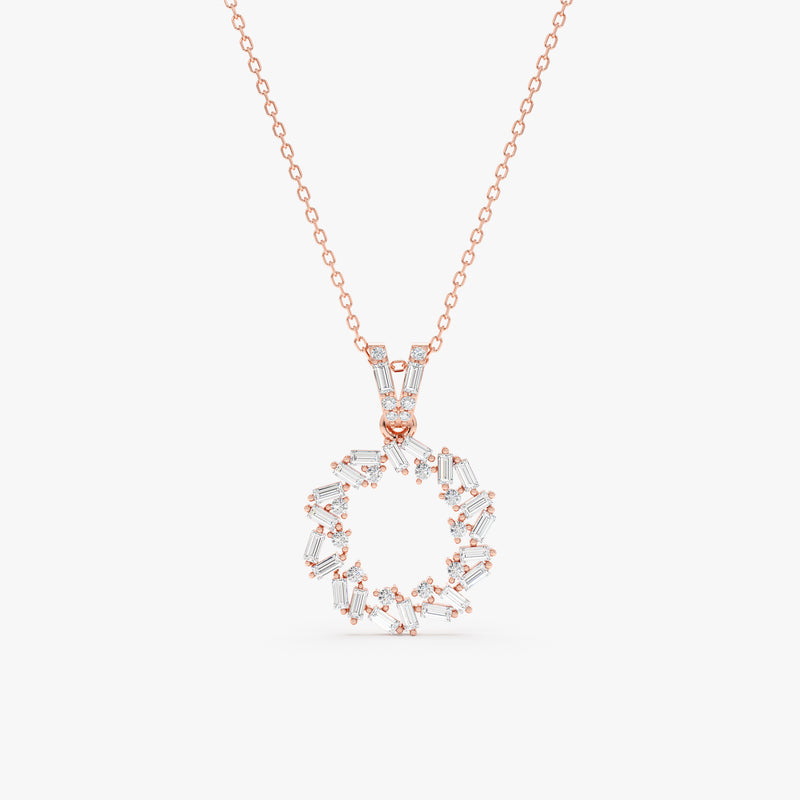 Rose Gold Diamond Necklace