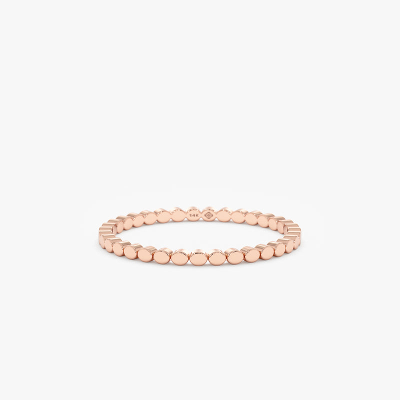 handmade rose gold wedding ring for her