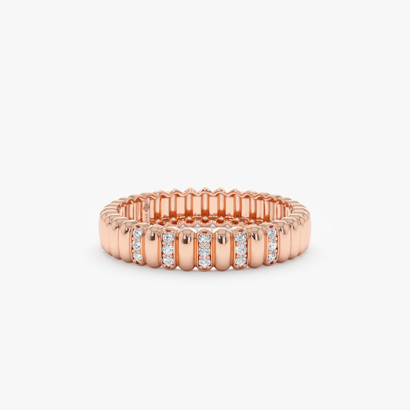 unique design rose gold ring