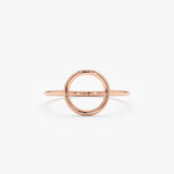 rose gold circle ring