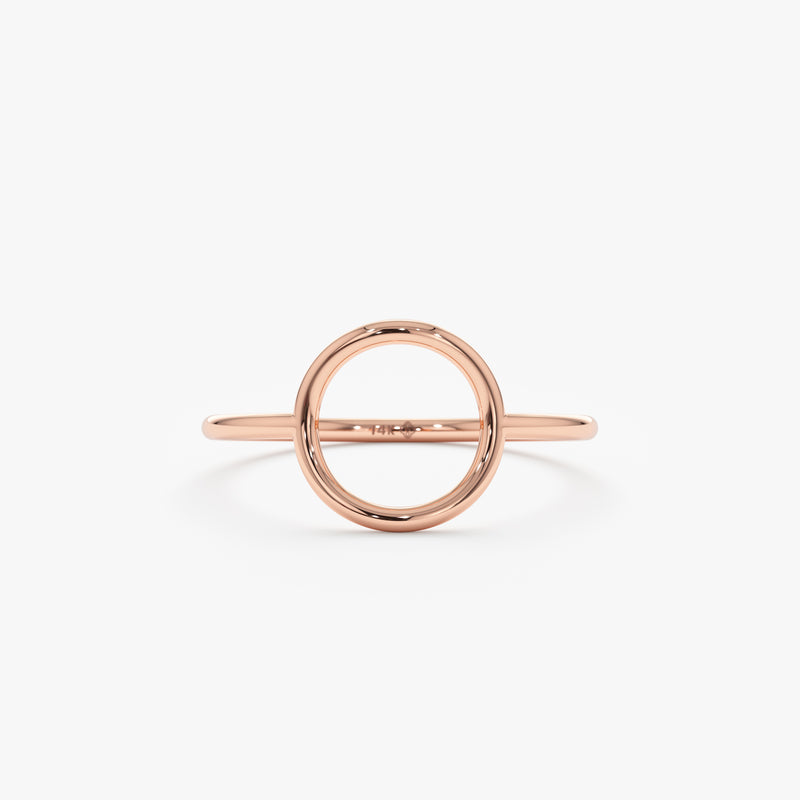 rose gold circle ring