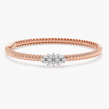 Rose Gold Diamond Bangle