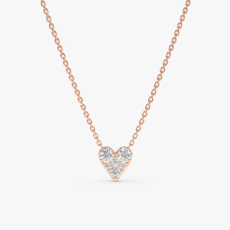 Rose Gold Heart Necklace