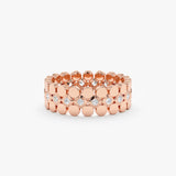 rose gold full eternity wedding ring