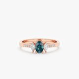 handmade 18k rose gold dainty ring jewelry