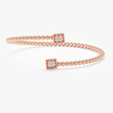 Beaded Diamond Cuff Bracelet, Yani