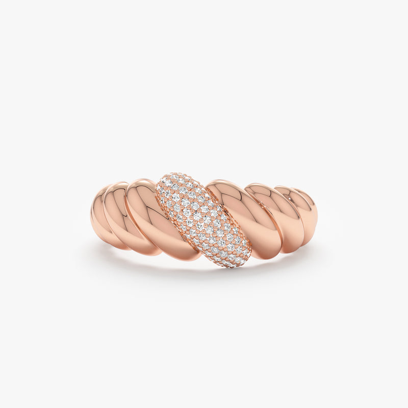 Diamond Croissant Ring, Amina