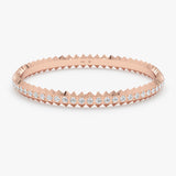 18k Diamond Spike Tennis Bracelet in Rose Gold