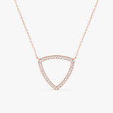 Diamond Triangle Necklace, Tara