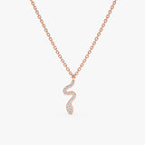 Diamond Snake Necklace, Serpe