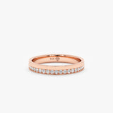 solid rose gold band