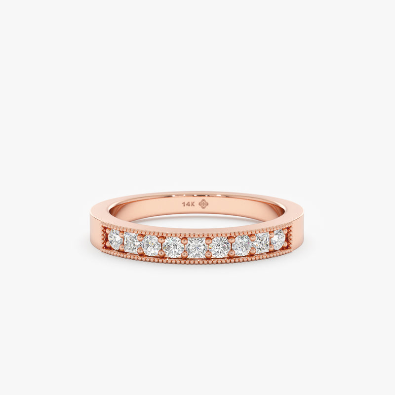 rose gold stacking band