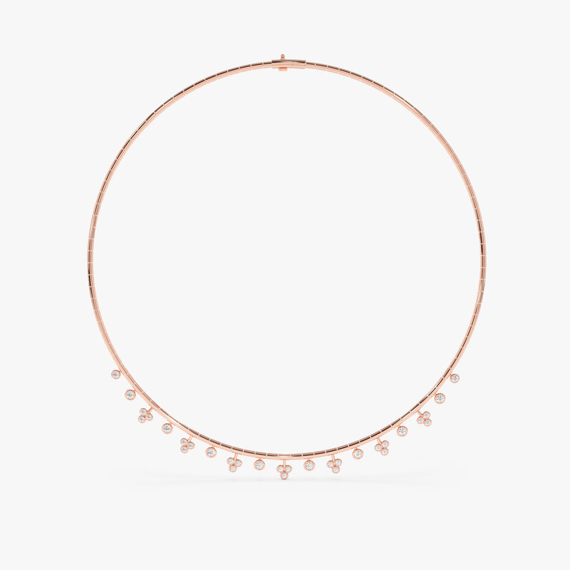 rose gold handmade dainty necklace