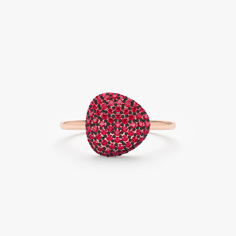 Pave Ruby Ring, Holly