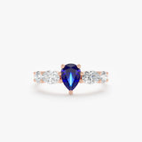 Diamond Sapphire Engagement Ring, Bex