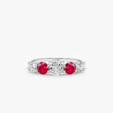 white gold ruby ring