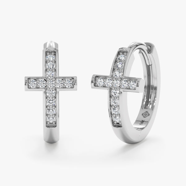 white gold and white diamond christian jewelry