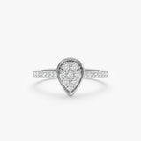 Diamond Teardrop Engagement Ring, Alexandria