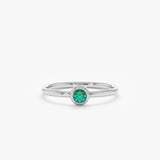 Dainty Gold Emerald Ring, Frances