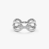 Chain Link Diamond Bar Ring, Makayla