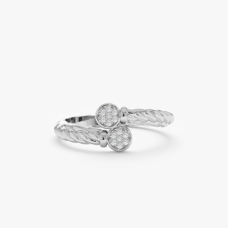 Double Diamond Bezel Ring, Alitzel