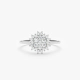 Diamond Starburst Engagement Ring, Dream