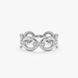 Diamond Chain Link Ring, Jocelyn