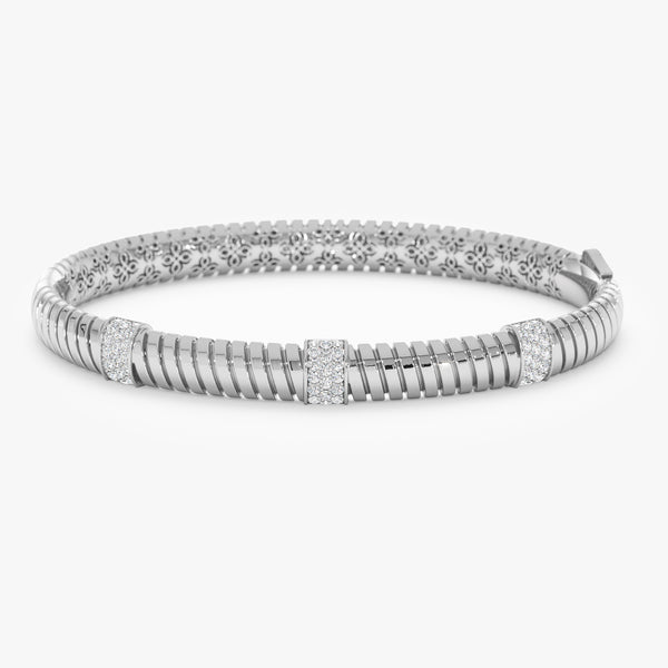  14k or 18k Solid White Gold Bracelet